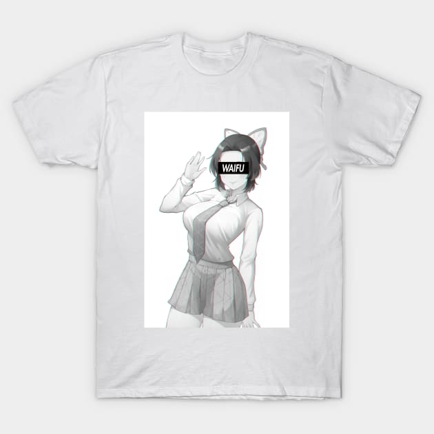 Shinobu Waifu Material T-Shirt by HentaiK1ng